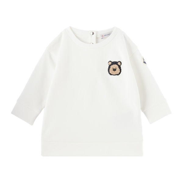 몽클레어 몽클레어 Moncler Enfant Baby White Graphic Sweatsuit 232815M690000