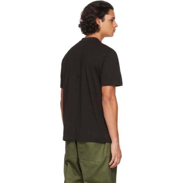 몽클레어 몽클레어 Moncler Black Layered Collar T-Shirt 212111M213071