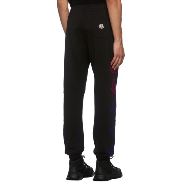 몽클레어 몽클레어 Moncler Black Logo Sweatpants 212111M204030