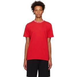 몽클레어 Moncler Red Garment-Washed T-Shirt 231111M213043