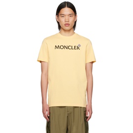 몽클레어 Moncler Yellow Flocked T-Shirt 241111M213141
