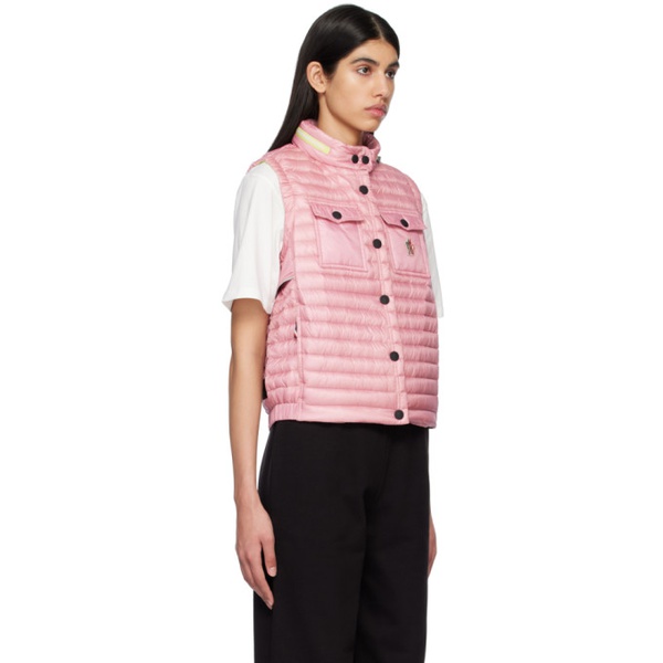 몽클레어 몽클레어 Moncler Grenoble Pink Gumiane Down Vest 231826F068000