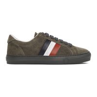몽클레어 Moncler Grey Suede New Monaco Sneakers 212111M237016