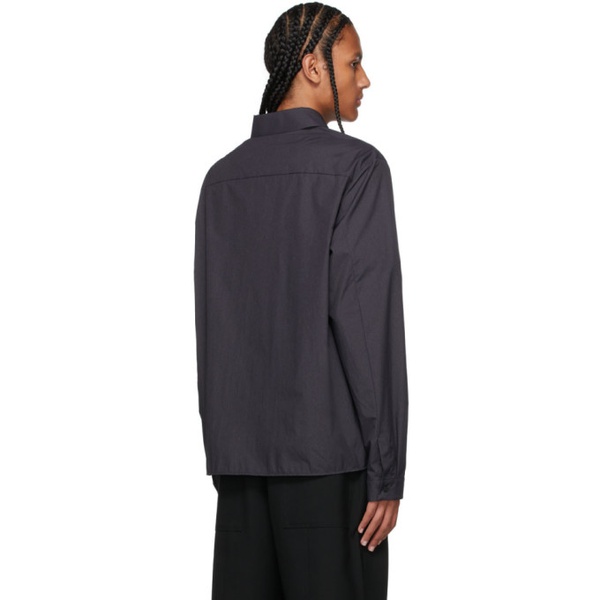 몽클레어 몽클레어 Moncler Black Nylon Shirt 212111M192002