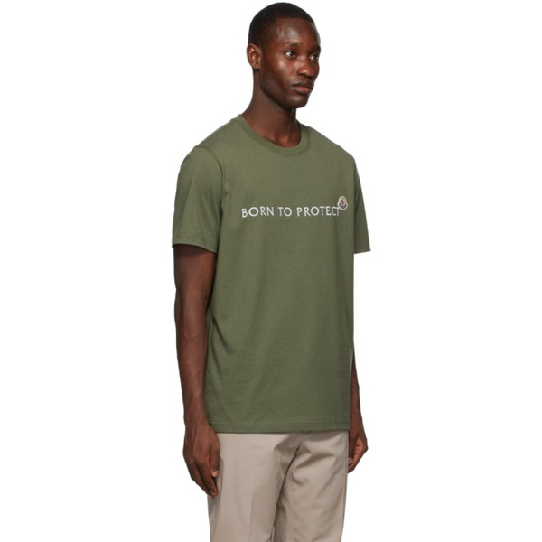 몽클레어 몽클레어 Moncler Green Born To Protect T-Shirt 221111M213053