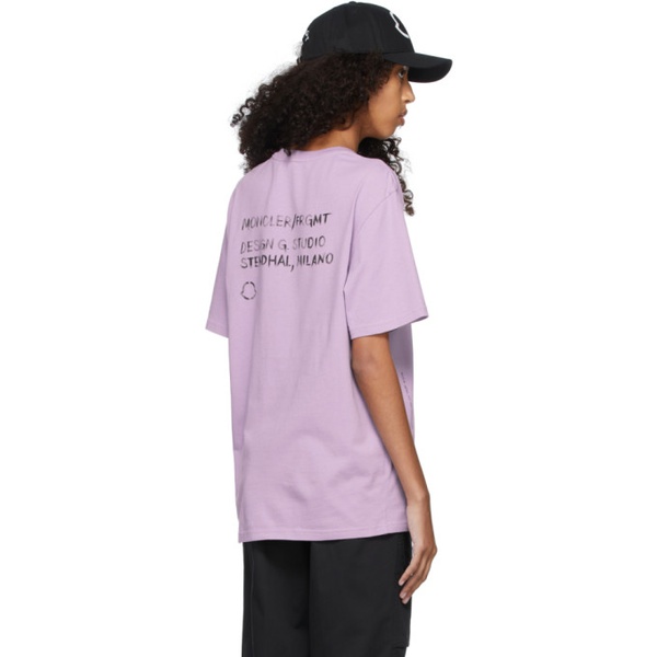 몽클레어 몽클레어 Moncler Genius 7 Moncler FRGMT Hiroshi Fujiwara Purple Logo T-Shirt 212171F110001