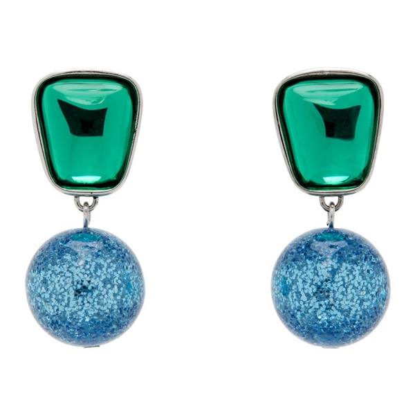  Mondo Mondo Green & Blue Acme Earrings 232416F022030