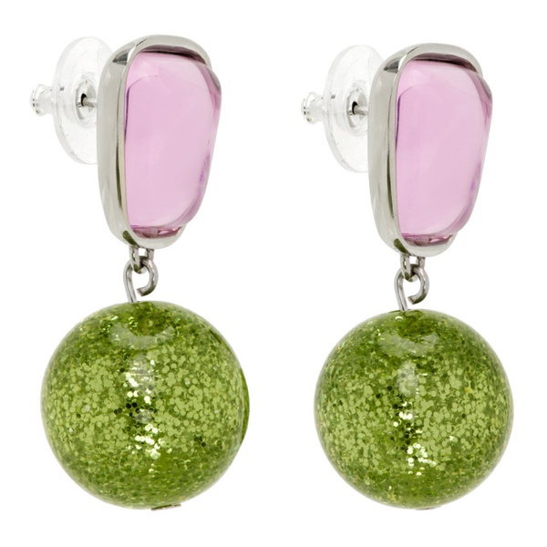  Mondo Mondo Pink & Green Acme Earrings 241416F022015