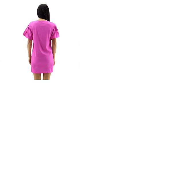  모스키노 Moschino Ladies Pink Teddy Bear T-shirt Dress V 0454 0465 1209