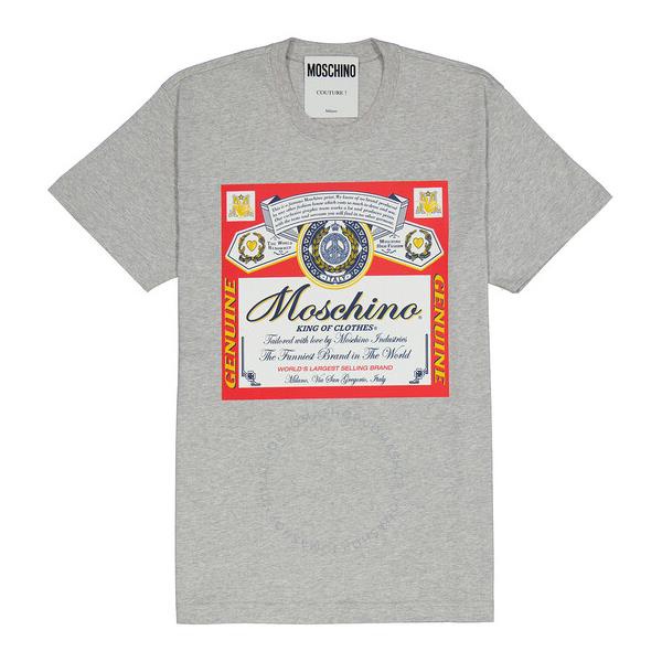  모스키노 Moschino Budweiser Printed Cotton Jersey T-shirt A 0778 4140 1485