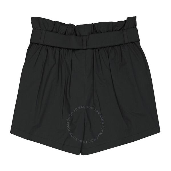  모스키노 Moschino Ladies Black Paperbag Shorts A 0330 0531 0555