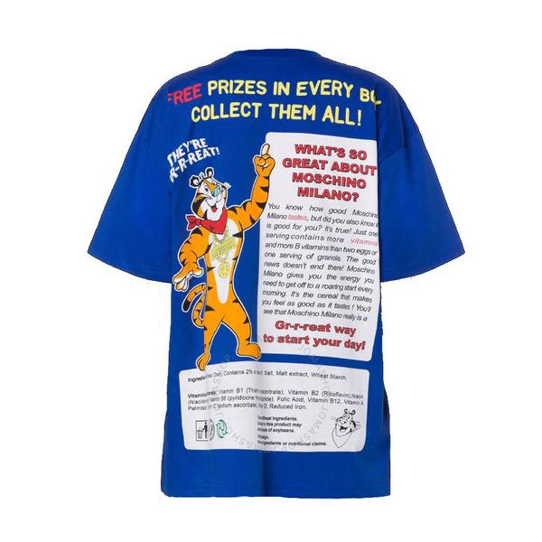  모스키노 Moschino Tony The Tiger Oversized T-Shirt In Blue A0778-1040-1299