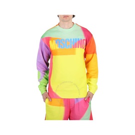 모스키노 Moschino Projection Print Logo Colorblock Sweatshirt A1717-5227-1888