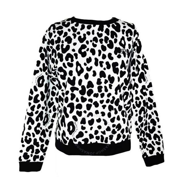  모스키노 Moschino Underwear Leopard Print Cotton Sweatshirt A1725-9011-1555