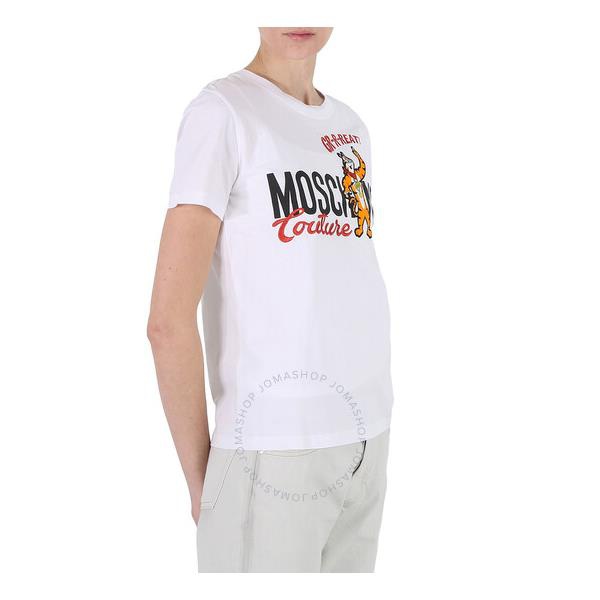  모스키노 Moschino Ladies White Tony The Tiger Kelloggs 에디트 Edition T-Shirt A0779-1040-1001