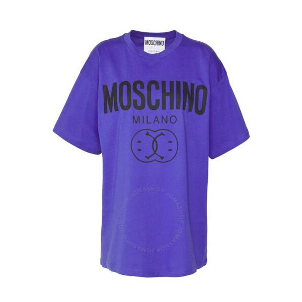  모스키노 Moschino Fantasy Print Double Smile Logo T-Shirt A0701-5541-2278