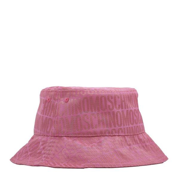  모스키노 Moschino Pink Allover Monogram Logo Bucket Hat 9202-8268-0207