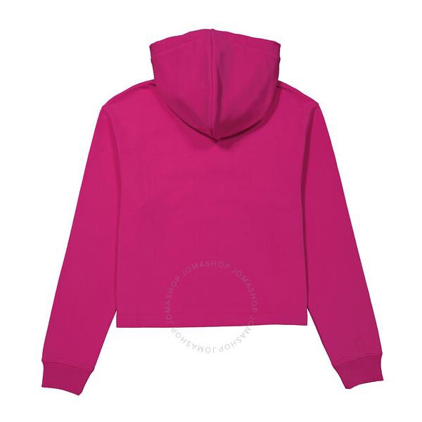  모스키노 Moschino Couture Fantasy Print Violet Logo Print Hooded Sweatshirt 1714-5528-4244