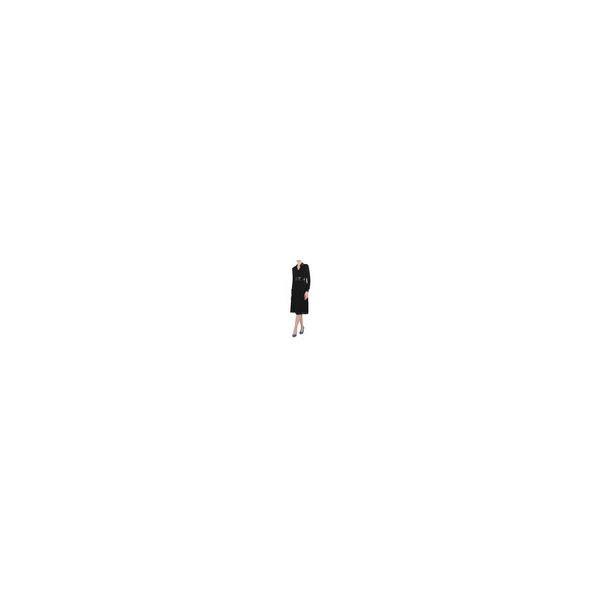  모스키노 Moschino Ladies Black Long-Sleeved Midi Dress J0464-5537-1555