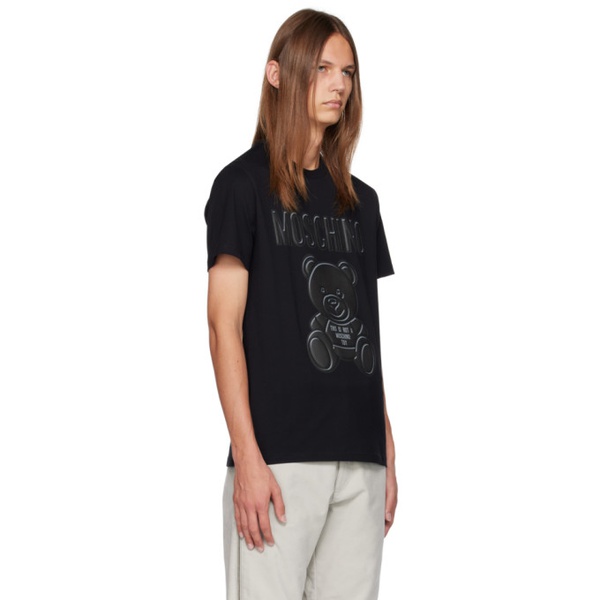  모스키노 Moschino Black Teddy Bear T-Shirt 232720M213015