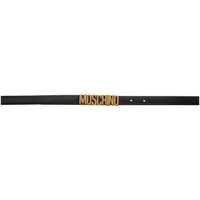 모스키노 Moschino Black Logo Belt 232720F001005