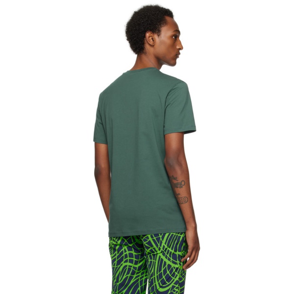  모스키노 Moschino Green Teddy Patch T-Shirt 241720M213010