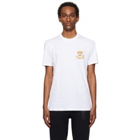 모스키노 Moschino White Teddy Patch T-Shirt 241720M213012
