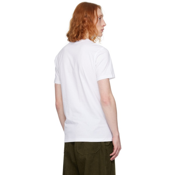  모스키노 Moschino White Bonded T-Shirt 241720M213018