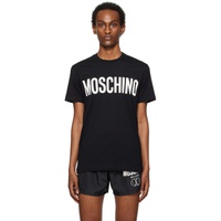 모스키노 Moschino Black Printed T-Shirt 241720M213020