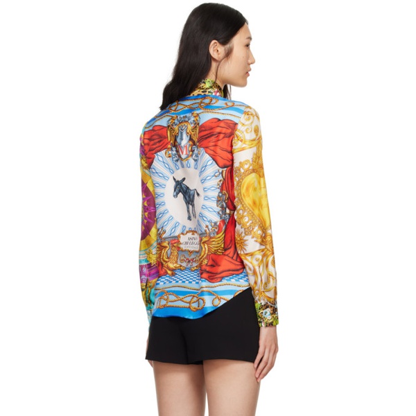  모스키노 Moschino Multicolor Printed Shirt 241720F109000