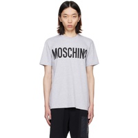 모스키노 Moschino Gray Printed T-Shirt 241720M213041