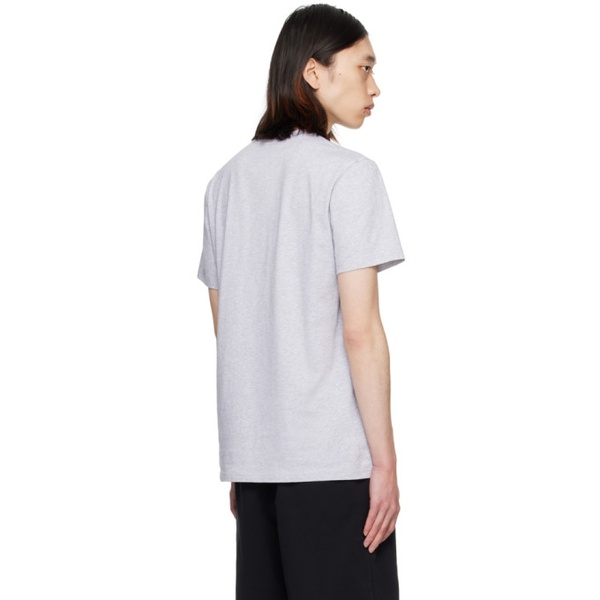  모스키노 Moschino Gray Printed T-Shirt 241720M213041