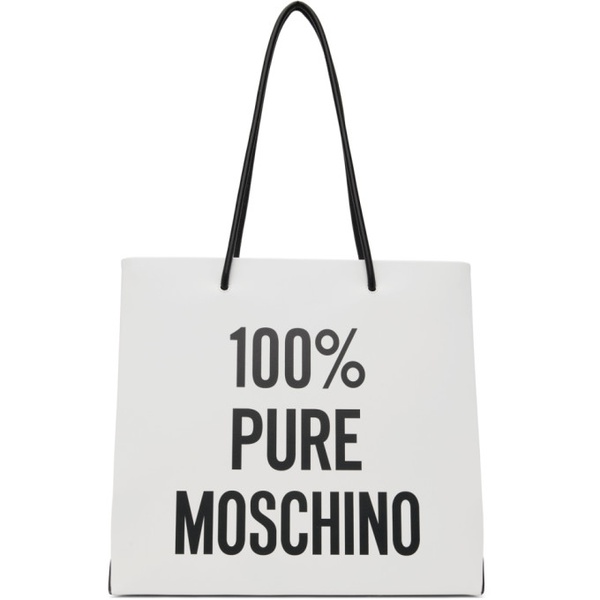  White 100% PURE 모스키노 MOSCHINO Tote 241720F049001