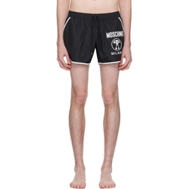 모스키노 Moschino Black Three-Pocket Swim Shorts 241720M216001