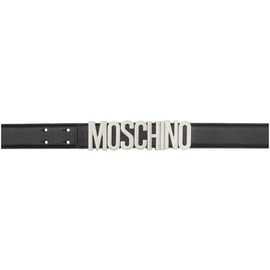 모스키노 Moschino Black Logo Hardware Belt 232720M131005
