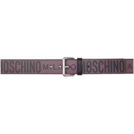 모스키노 Moschino Purple Milano Logo Belt 232720M131009