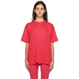 모스키노 Moschino Pink All Over T-Shirt 232720F110017