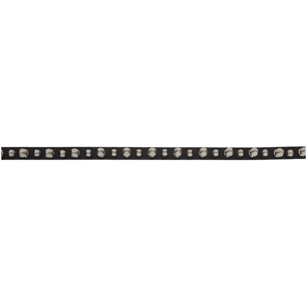  모스키노 Moschino Black Studs Belt 232720F001004