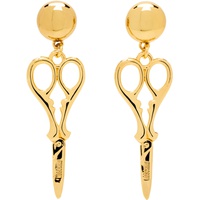 모스키노 Moschino Gold Scissor Earrings 232720F022001