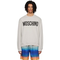 모스키노 Moschino Gray Printed Sweatshirt 232720M204001
