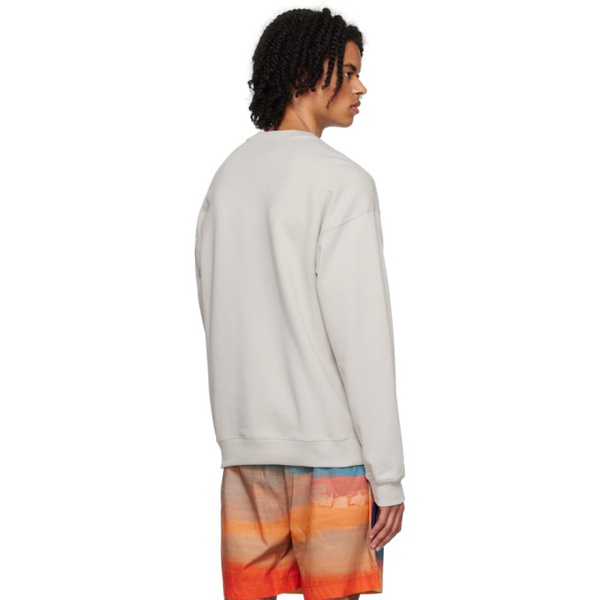  모스키노 Moschino Gray Printed Sweatshirt 232720M204001