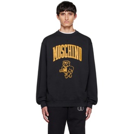 모스키노 Moschino Black Varsity Sweatshirt 222720M204026