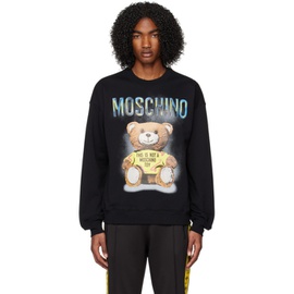 모스키노 Moschino Black Teddy Bear Sweatshirt 231720M204021