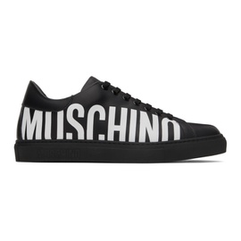 모스키노 Moschino Black Logo Sneakers 231720F128013