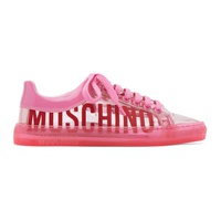 모스키노 Moschino Transparent Logo Sneakers 231720F122008