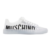 모스키노 Moschino Transparent Logo Sneakers 231720F128016