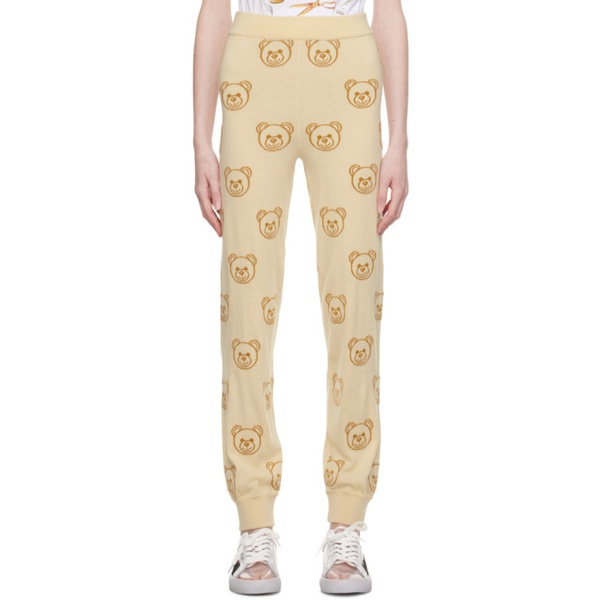  모스키노 Moschino 오프화이트 Off-White Teddy Bear Lounge Pants 232720F086001