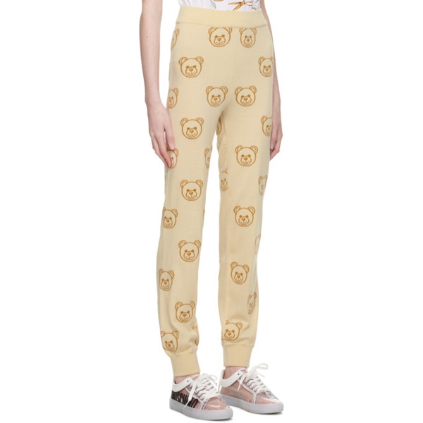  모스키노 Moschino 오프화이트 Off-White Teddy Bear Lounge Pants 232720F086001