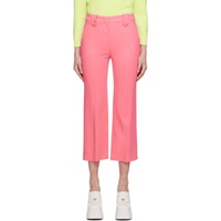 모스키노 Moschino Pink Creased Trousers 231720F087000