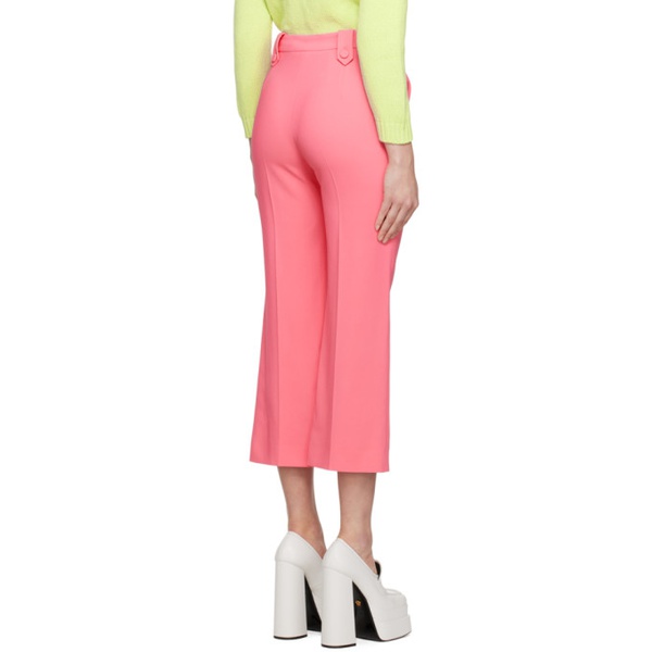  모스키노 Moschino Pink Creased Trousers 231720F087000
